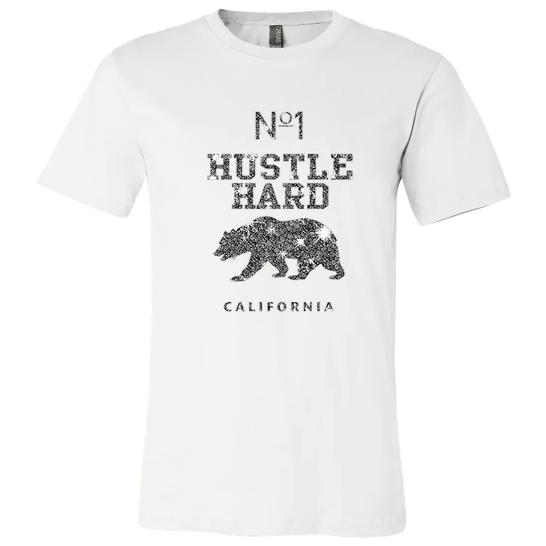 California Hustle Hard Sparkle Asst Colors Mens Lightweight Fitted T-Shirt/tee