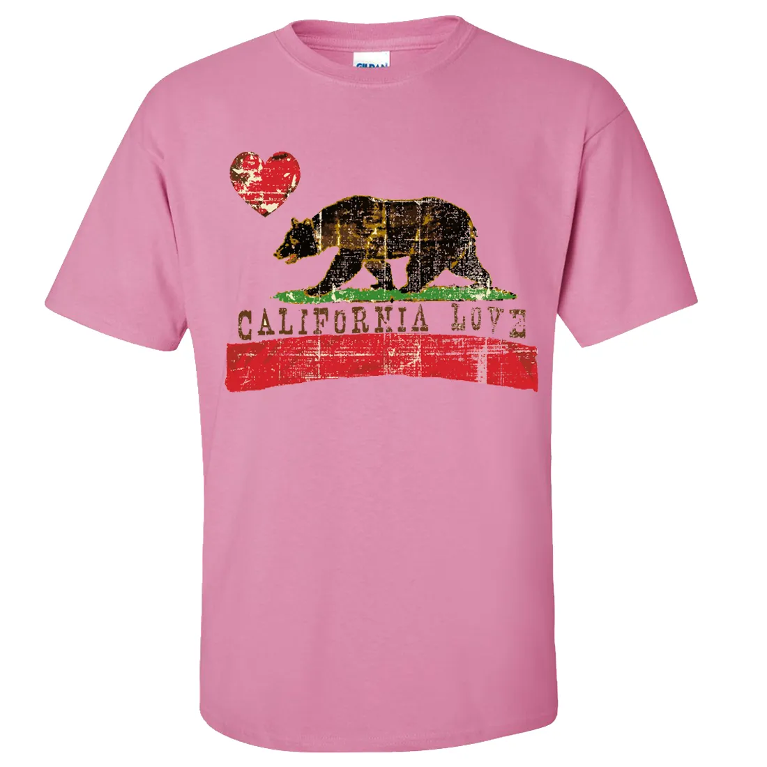 California Love Distressed Asst Colors T-shirt/tee