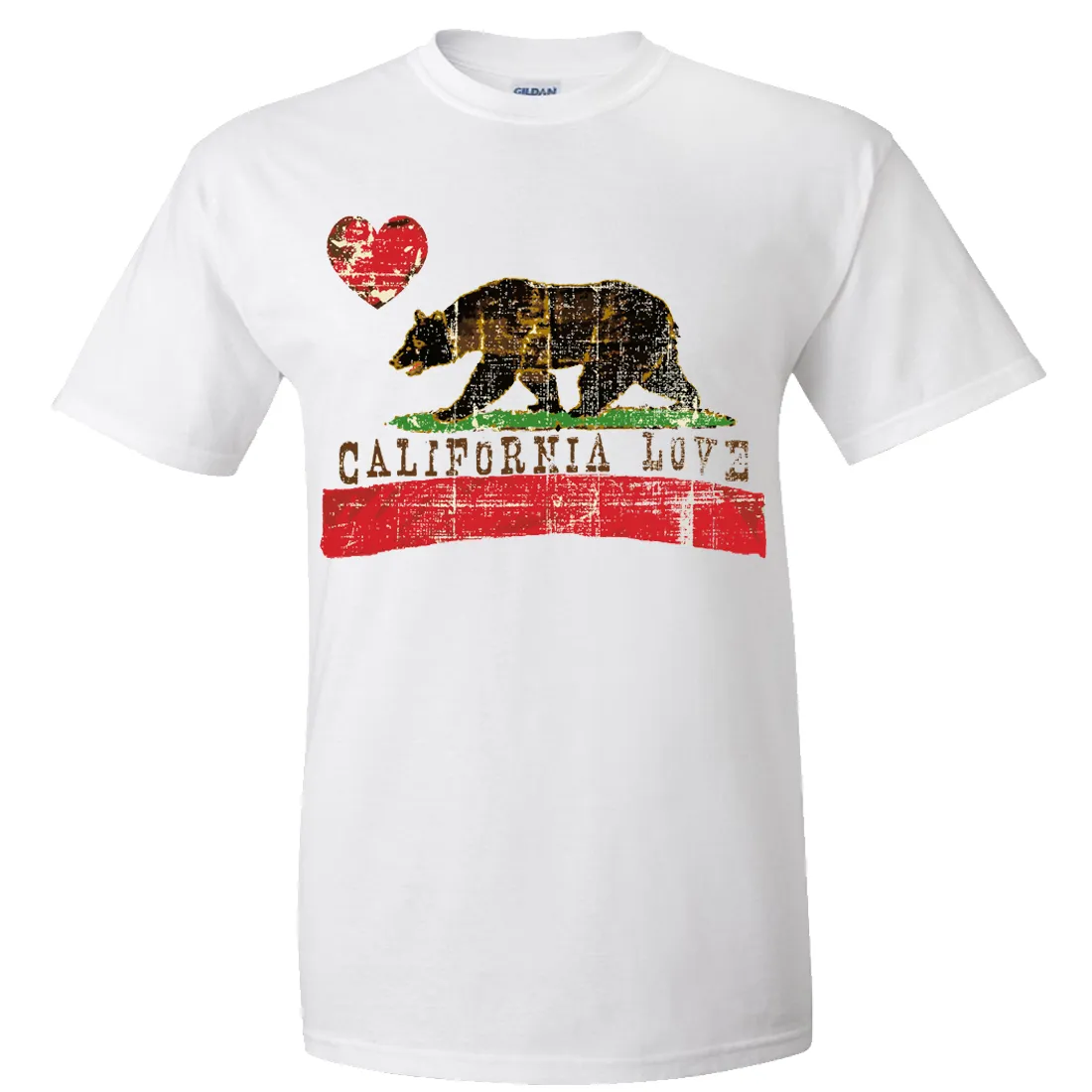 California Love Distressed Asst Colors T-shirt/tee