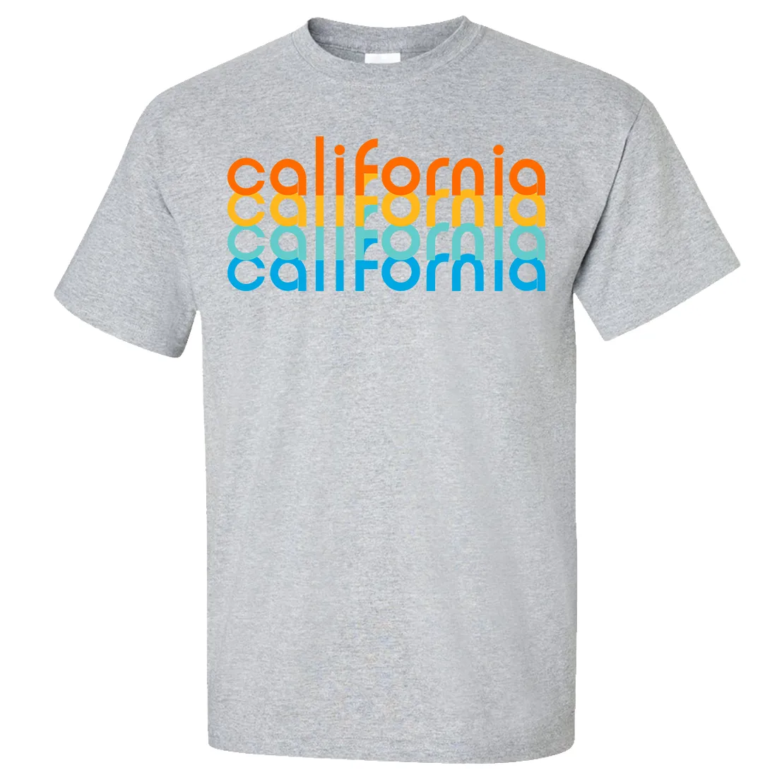 California Rainbow Stack Asst Colors T-shirt/tee