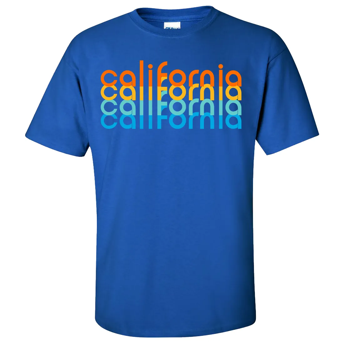 California Rainbow Stack Asst Colors T-shirt/tee