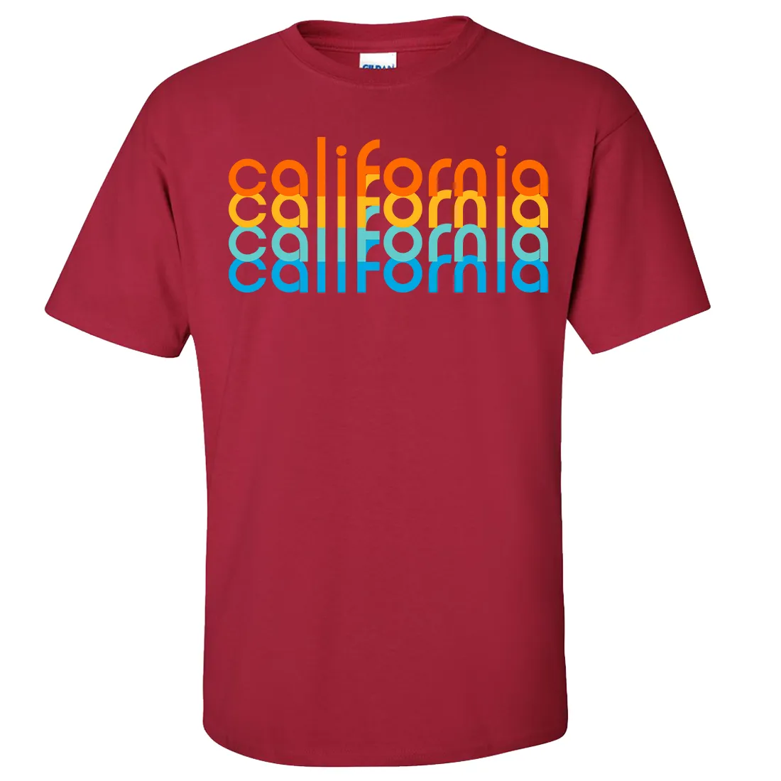 California Rainbow Stack Asst Colors T-shirt/tee