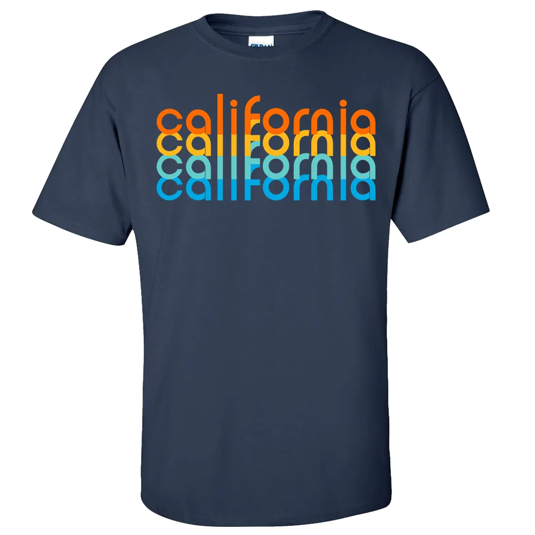 California Rainbow Stack Asst Colors T-shirt/tee