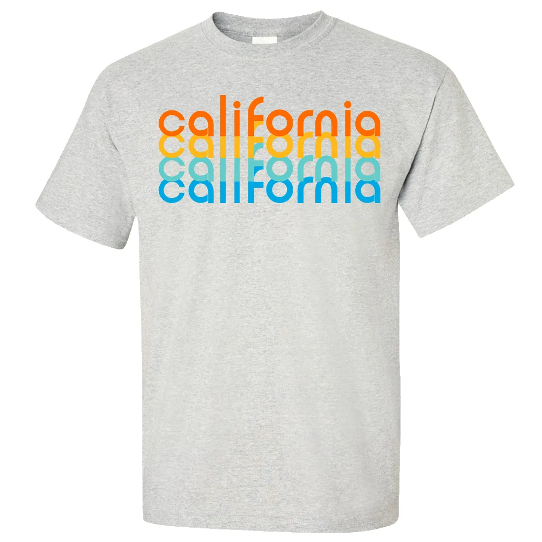 California Rainbow Stack Asst Colors T-shirt/tee