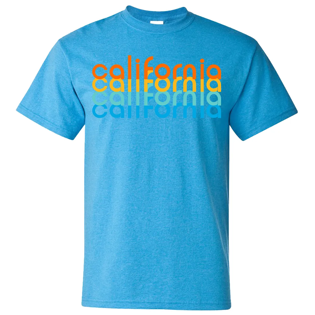 California Rainbow Stack Asst Colors T-shirt/tee