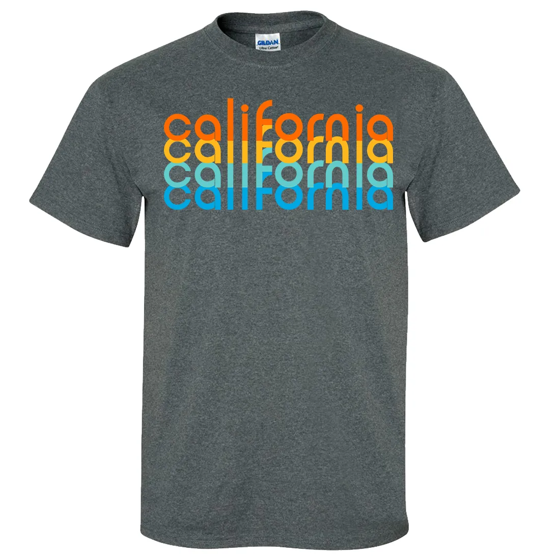 California Rainbow Stack Asst Colors T-shirt/tee