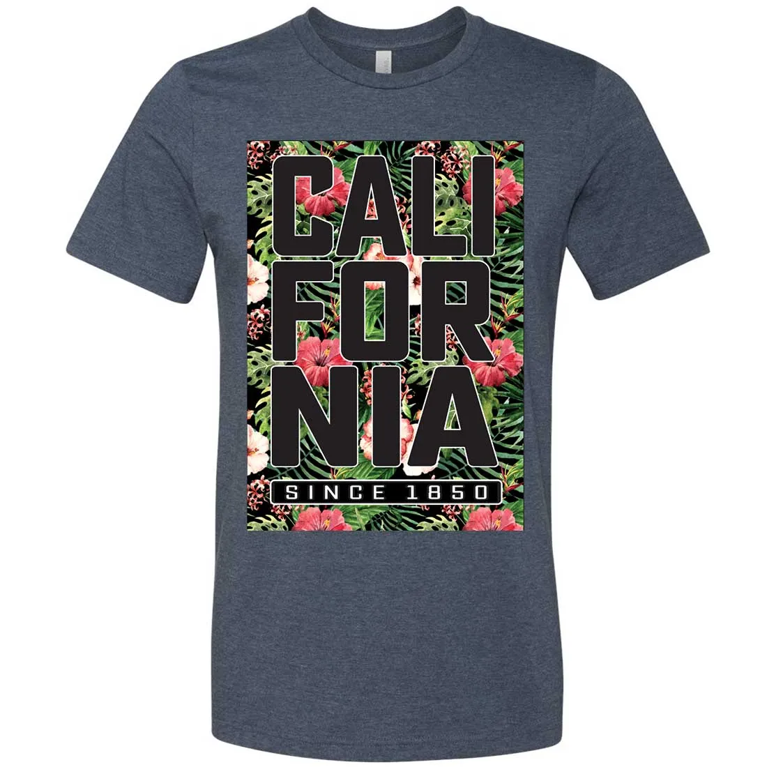 California Republic 1850 Floral Asst Colors Mens Fitted Tee