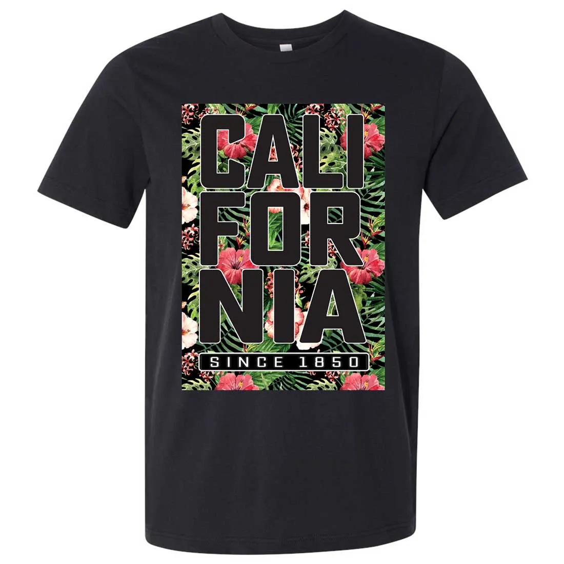 California Republic 1850 Floral Asst Colors Mens Fitted Tee