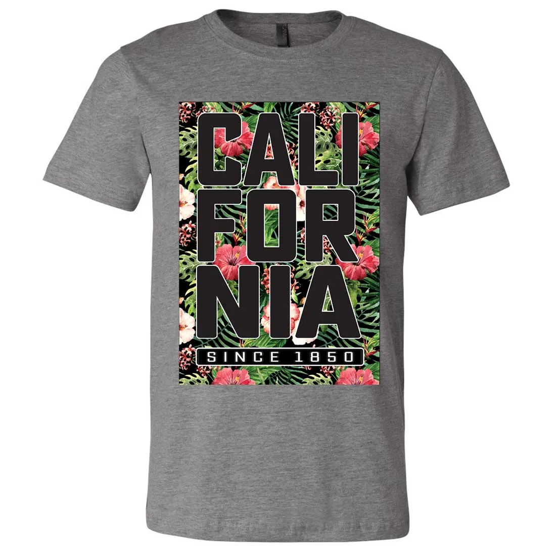 California Republic 1850 Floral Asst Colors Mens Fitted Tee