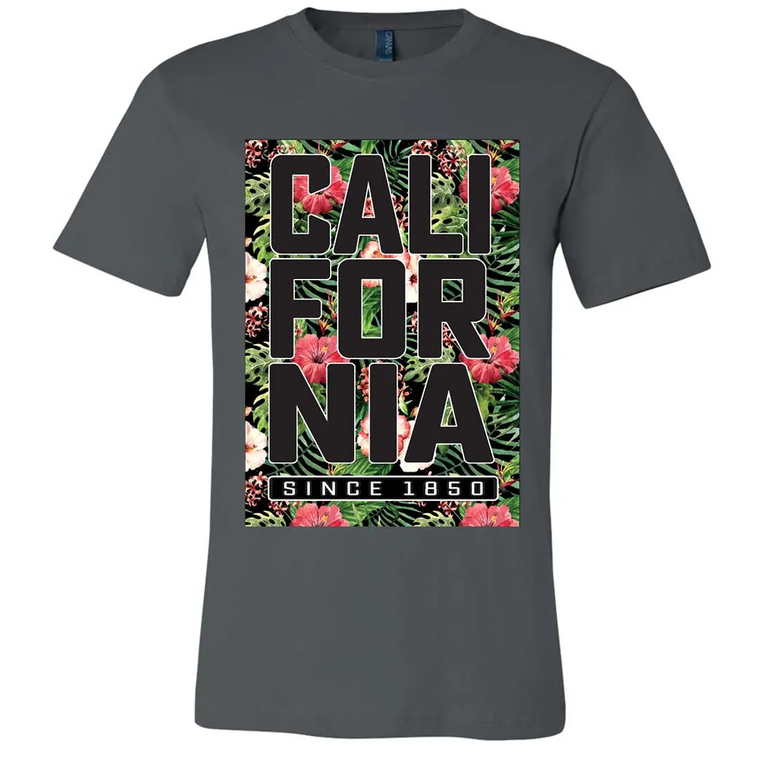 California Republic 1850 Floral Asst Colors Mens Fitted Tee