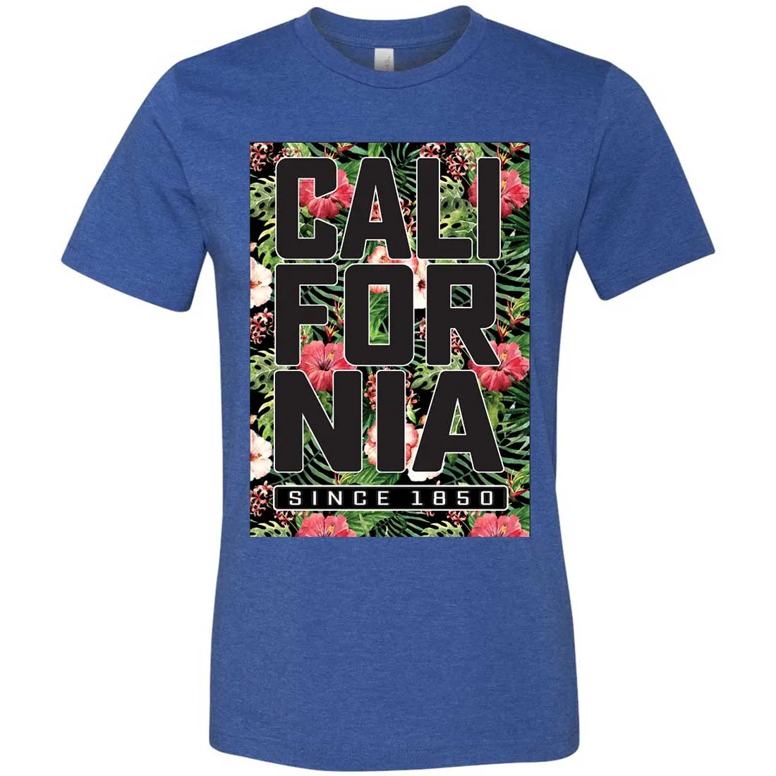 California Republic 1850 Floral Asst Colors Mens Fitted Tee