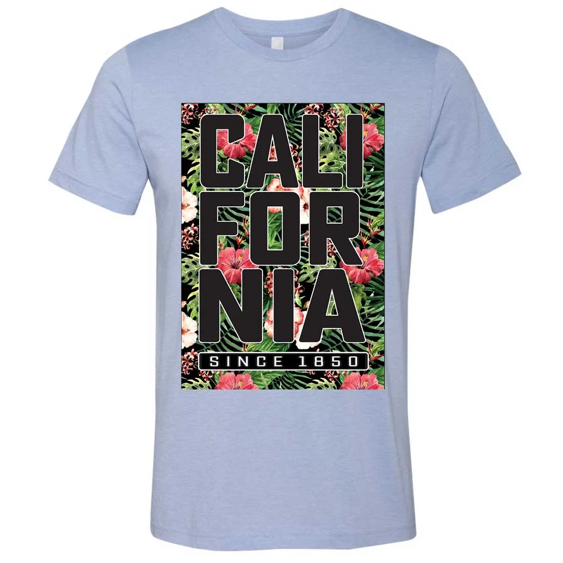 California Republic 1850 Floral Asst Colors Mens Fitted Tee