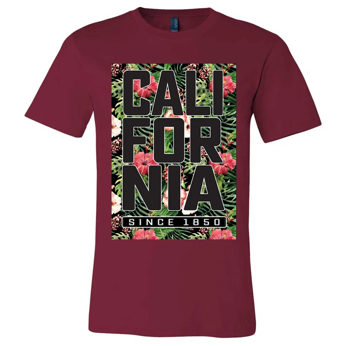 California Republic 1850 Floral Asst Colors Mens Fitted Tee