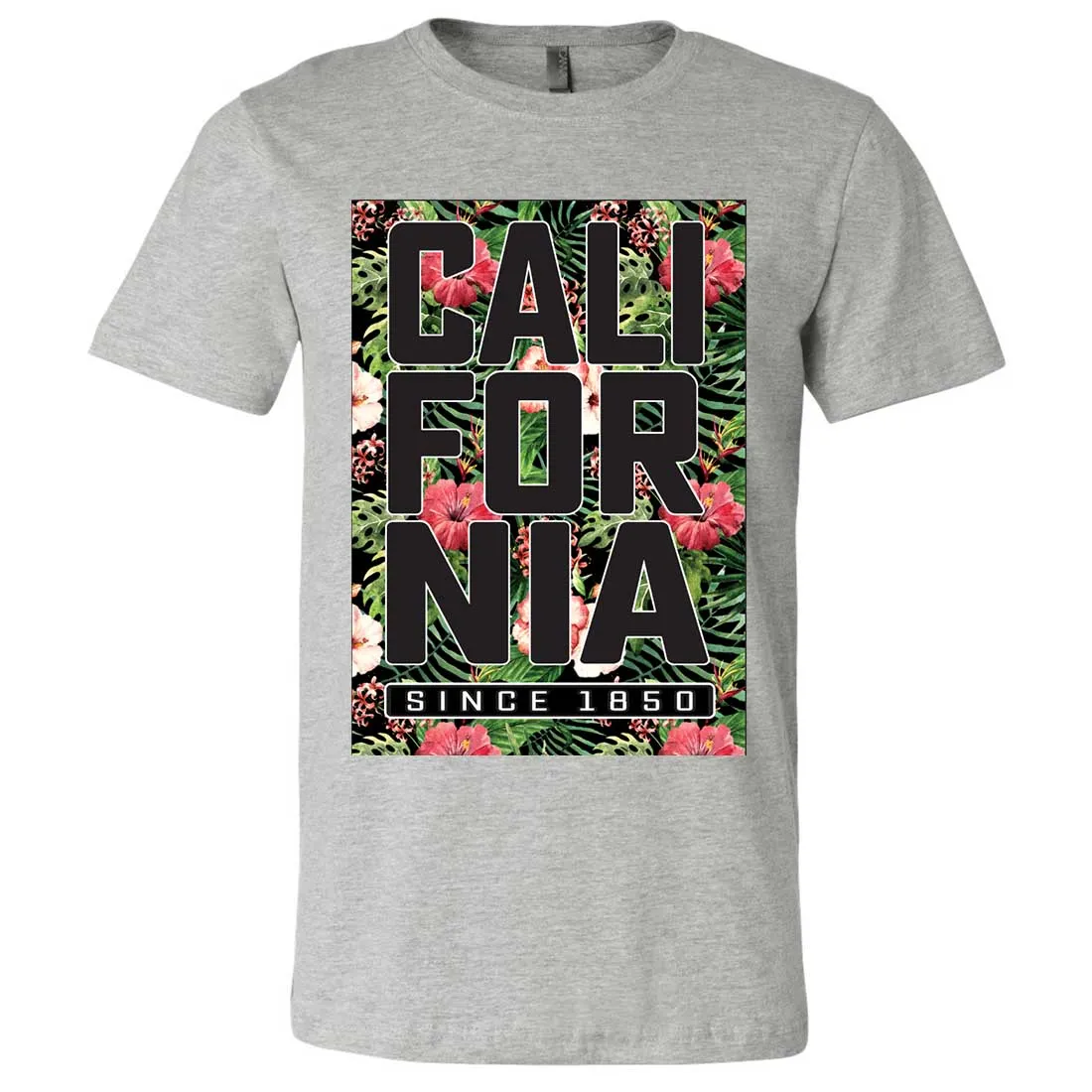 California Republic 1850 Floral Asst Colors Mens Fitted Tee