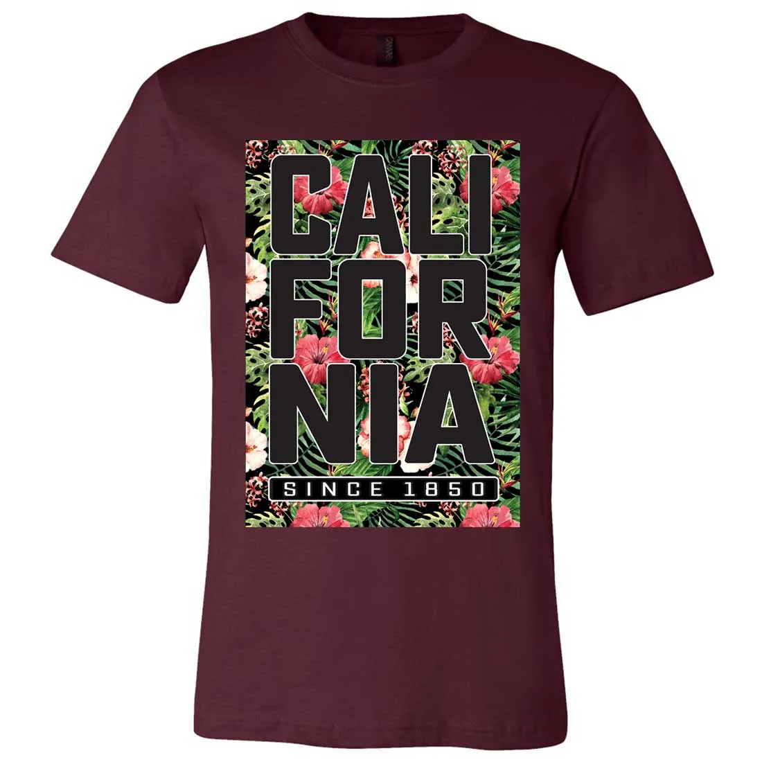 California Republic 1850 Floral Asst Colors Mens Fitted Tee