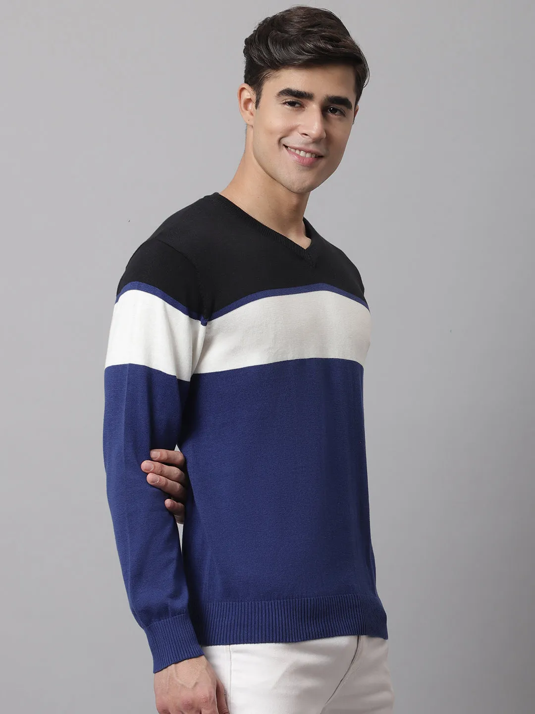 Cantabil  Inkblue Men Sweater