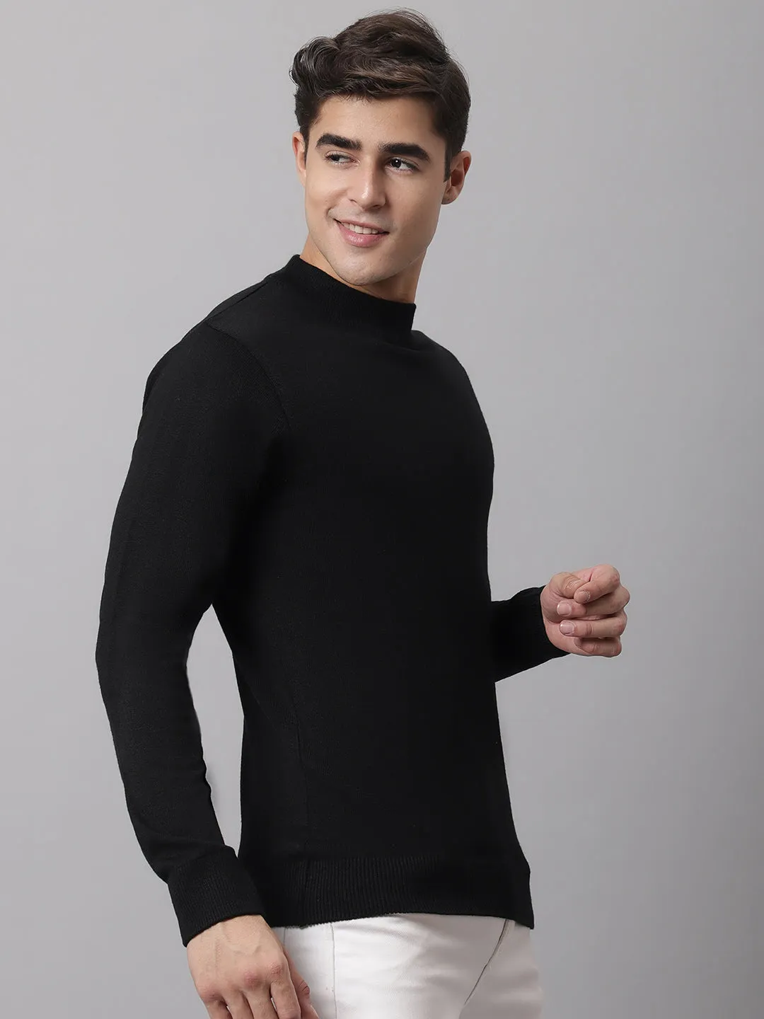 Cantabil  Men Black Sweater