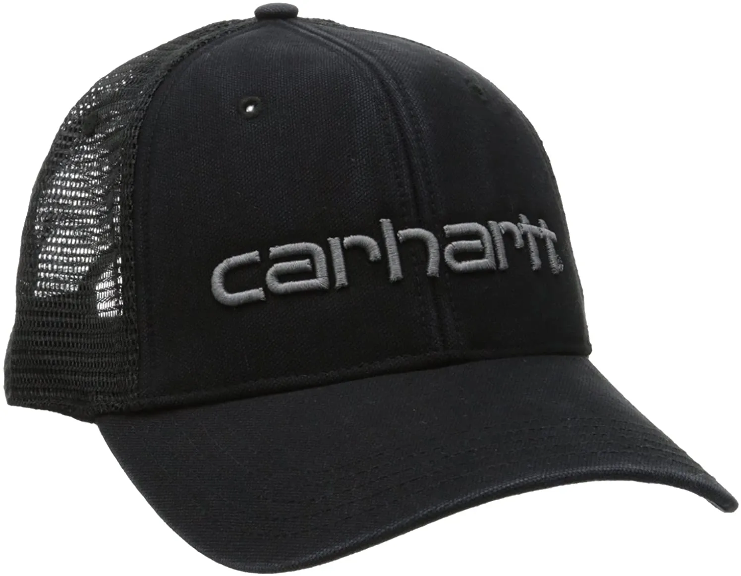 Canvas Mesh-Back Logo Graphic Cap