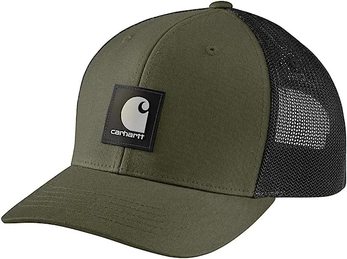 Canvas Mesh-Back Logo Graphic Cap