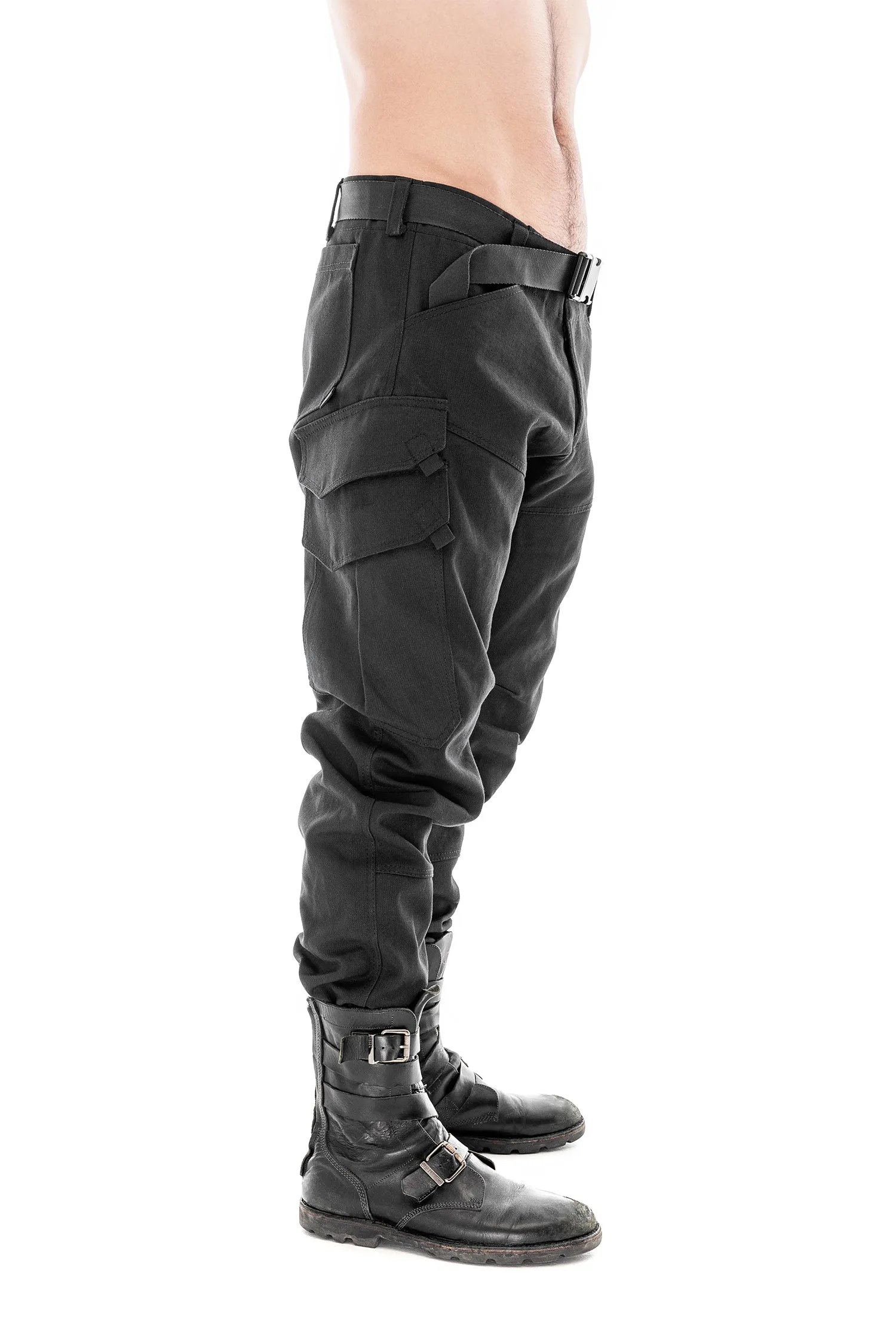 Cargo drop crotch harem pants