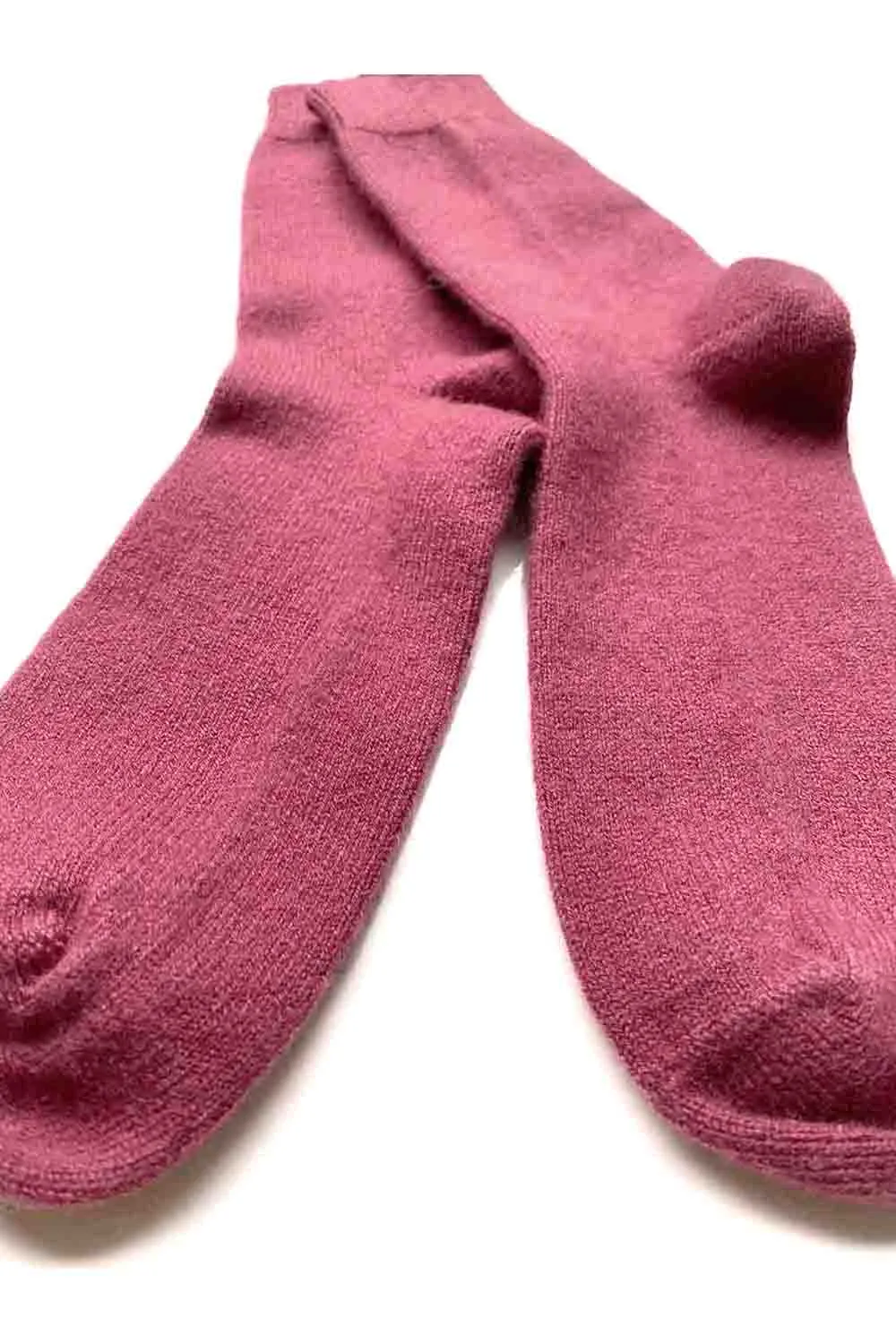 Cashmere socks in Maroon red