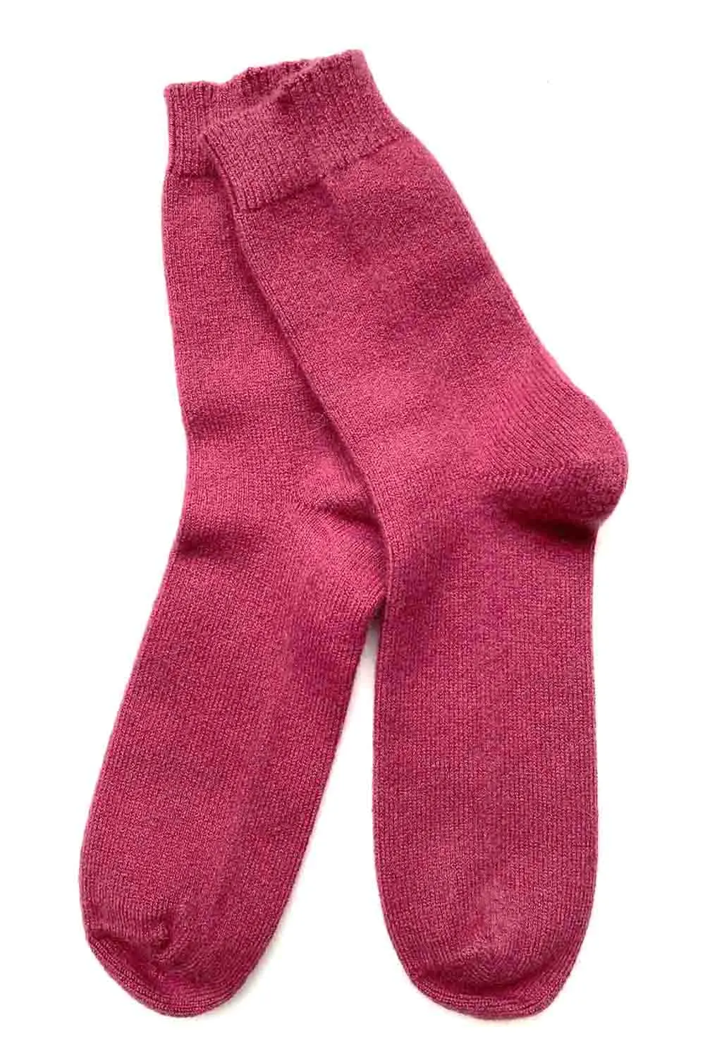 Cashmere socks in Maroon red