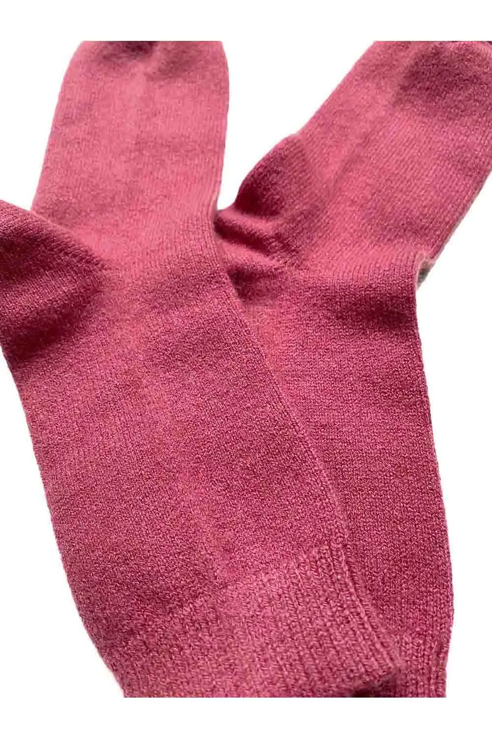 Cashmere socks in Maroon red