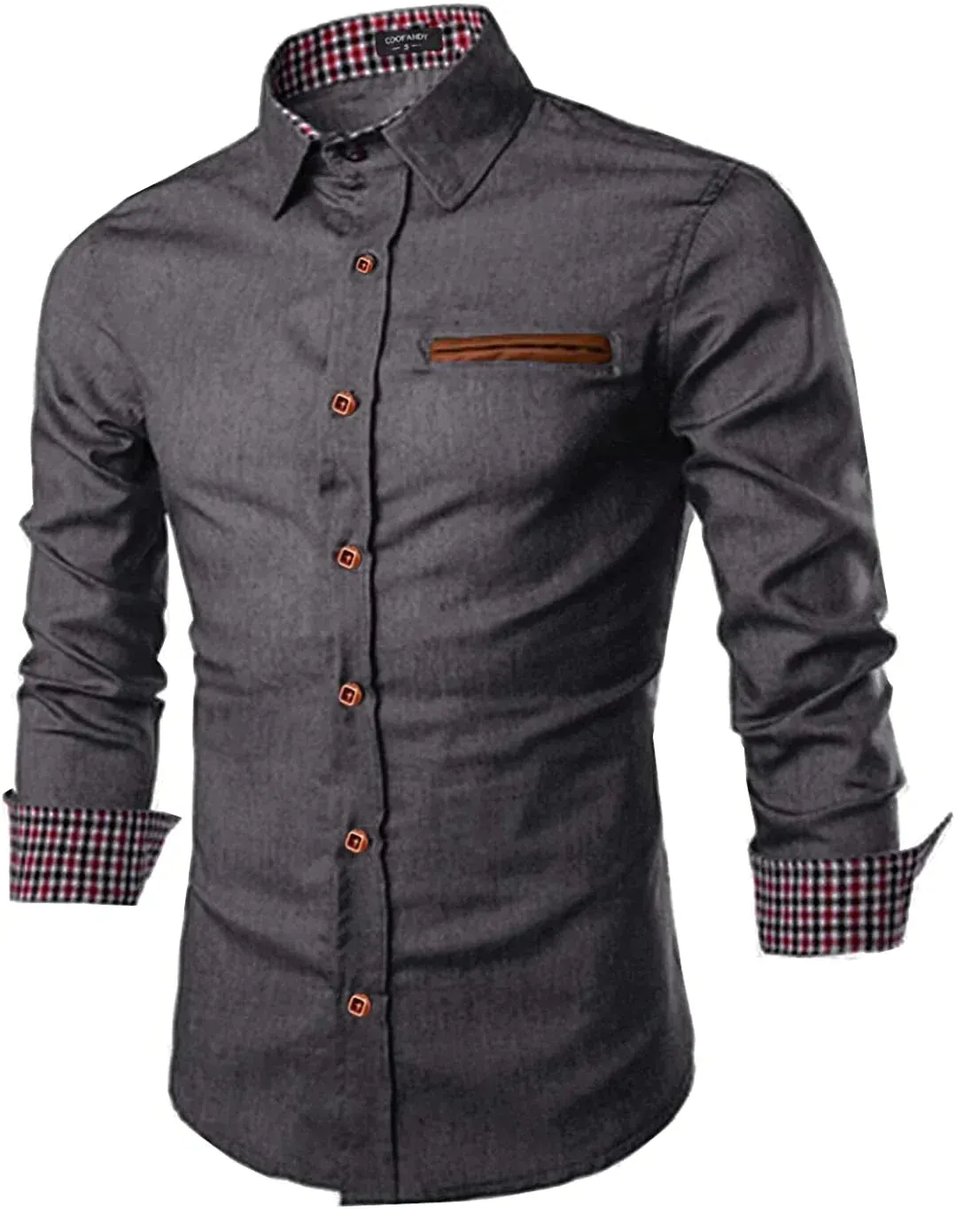 Casual Long Sleeve Button Denim Shirt (US Only)