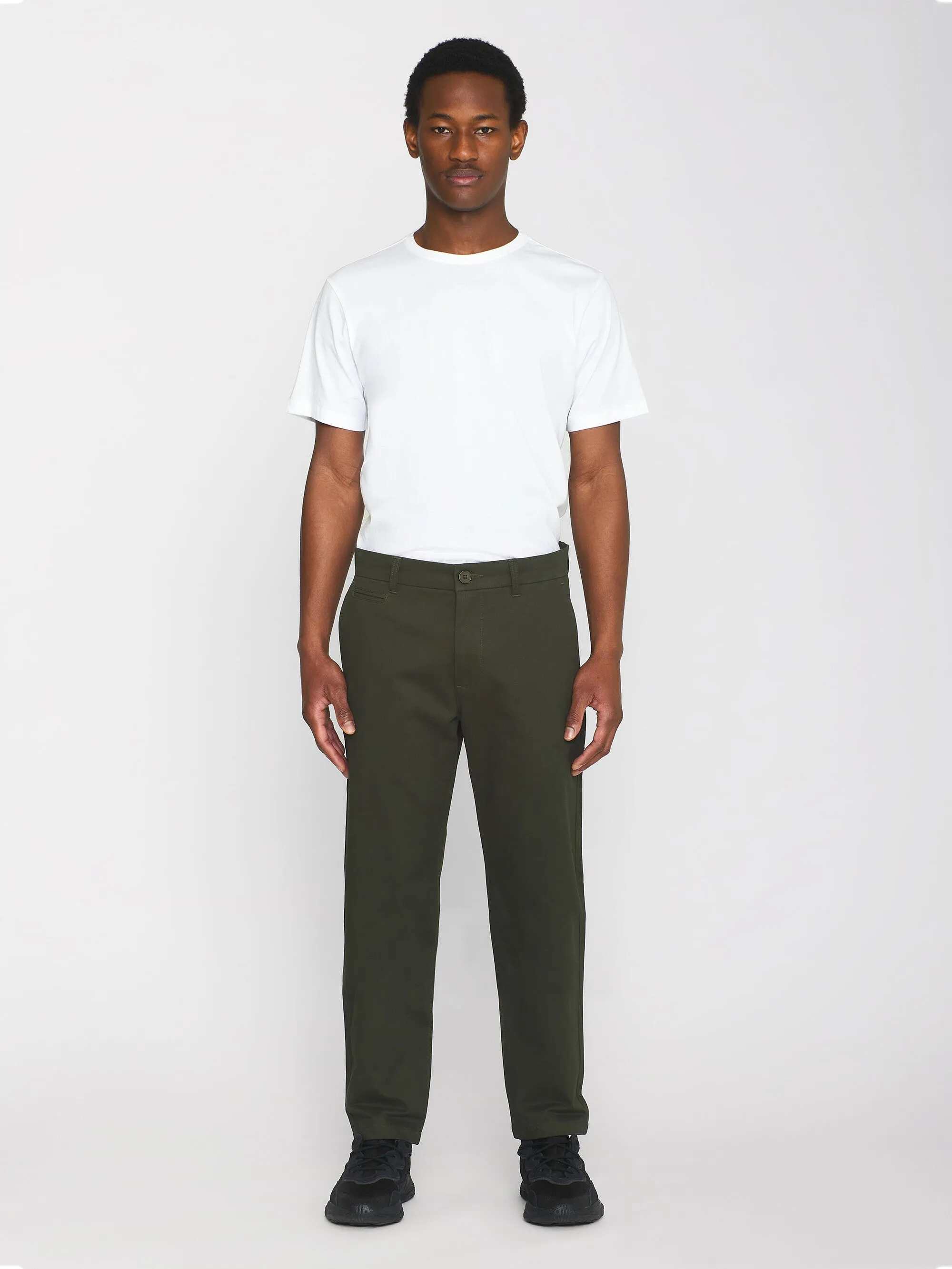 CHUCK regular twill chino pants - Forrest Night