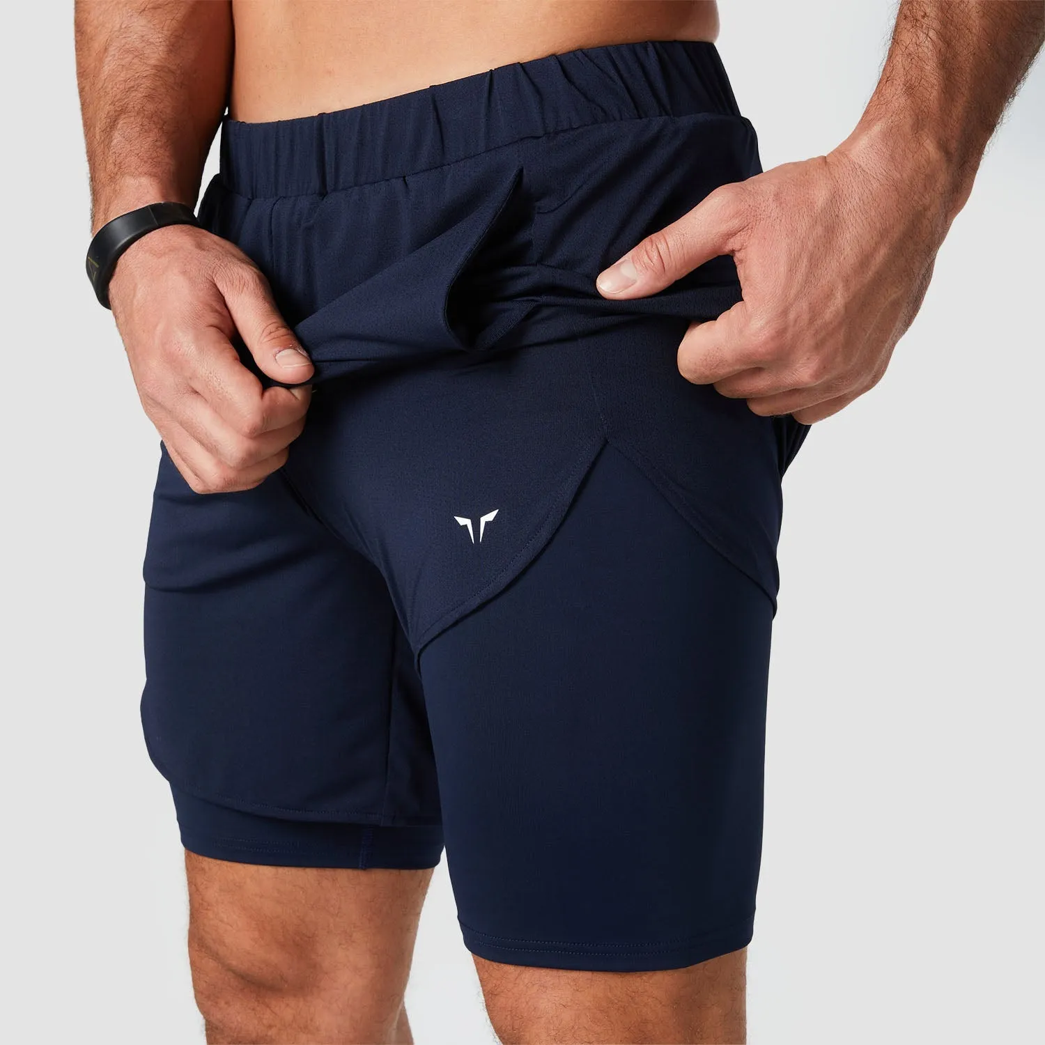 Core Mesh 2-in-1 Shorts - Navy