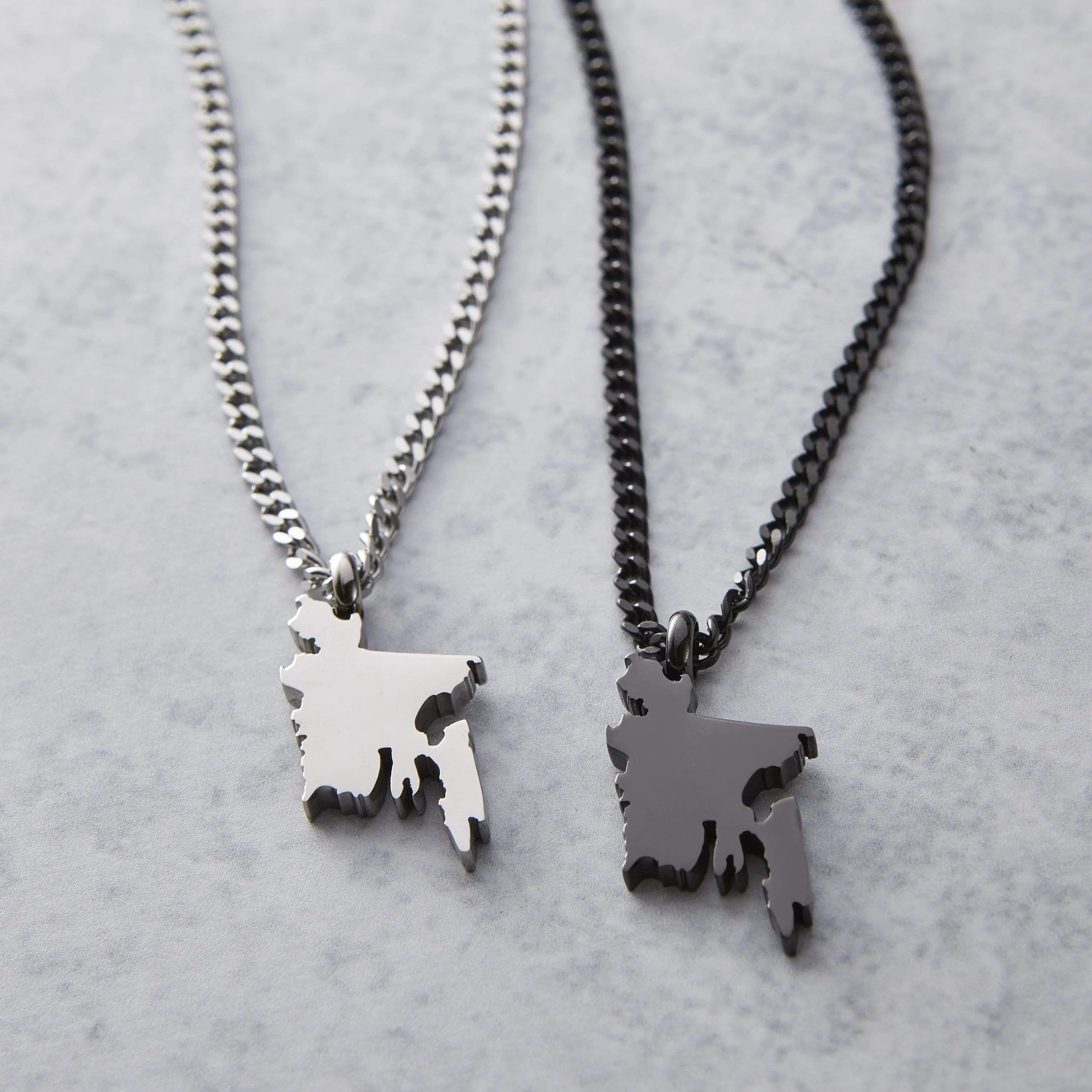 Country Map Necklace | Men