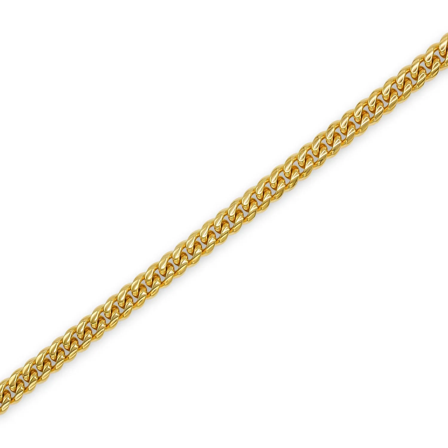 Cuban Link Chain 18K Gold Plated Curb Necklace 30" Stainless Steel Jewelry for Men