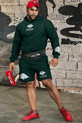 Double Handed Bull Hoodie Shorts Coord