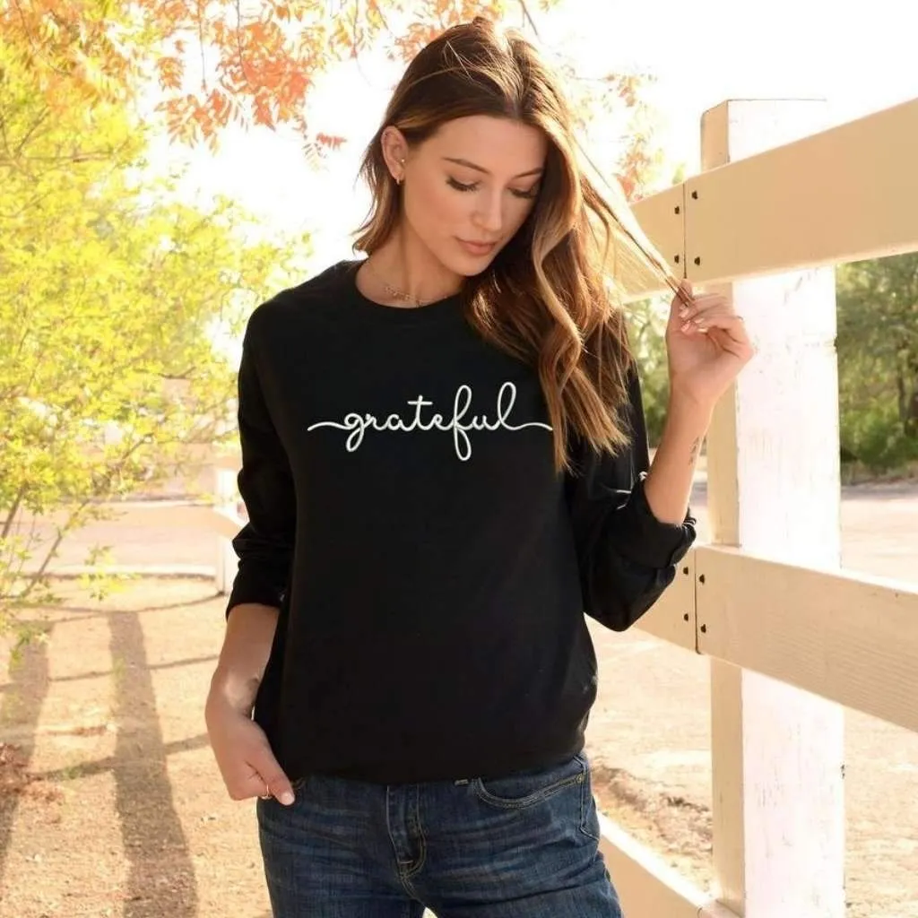 Grateful Embroidered Sweatshirt