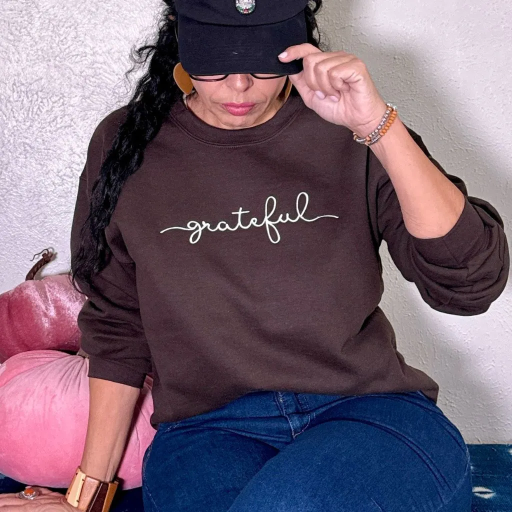 Grateful Embroidered Sweatshirt