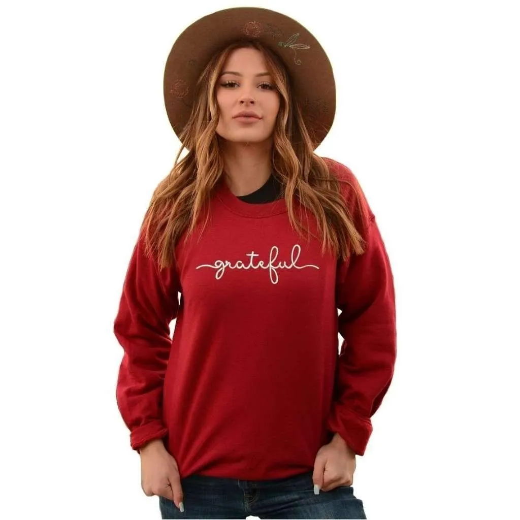 Grateful Embroidered Sweatshirt