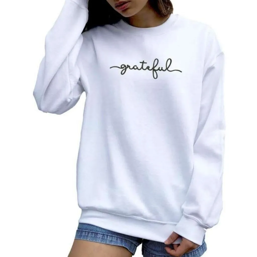 Grateful Embroidered Sweatshirt