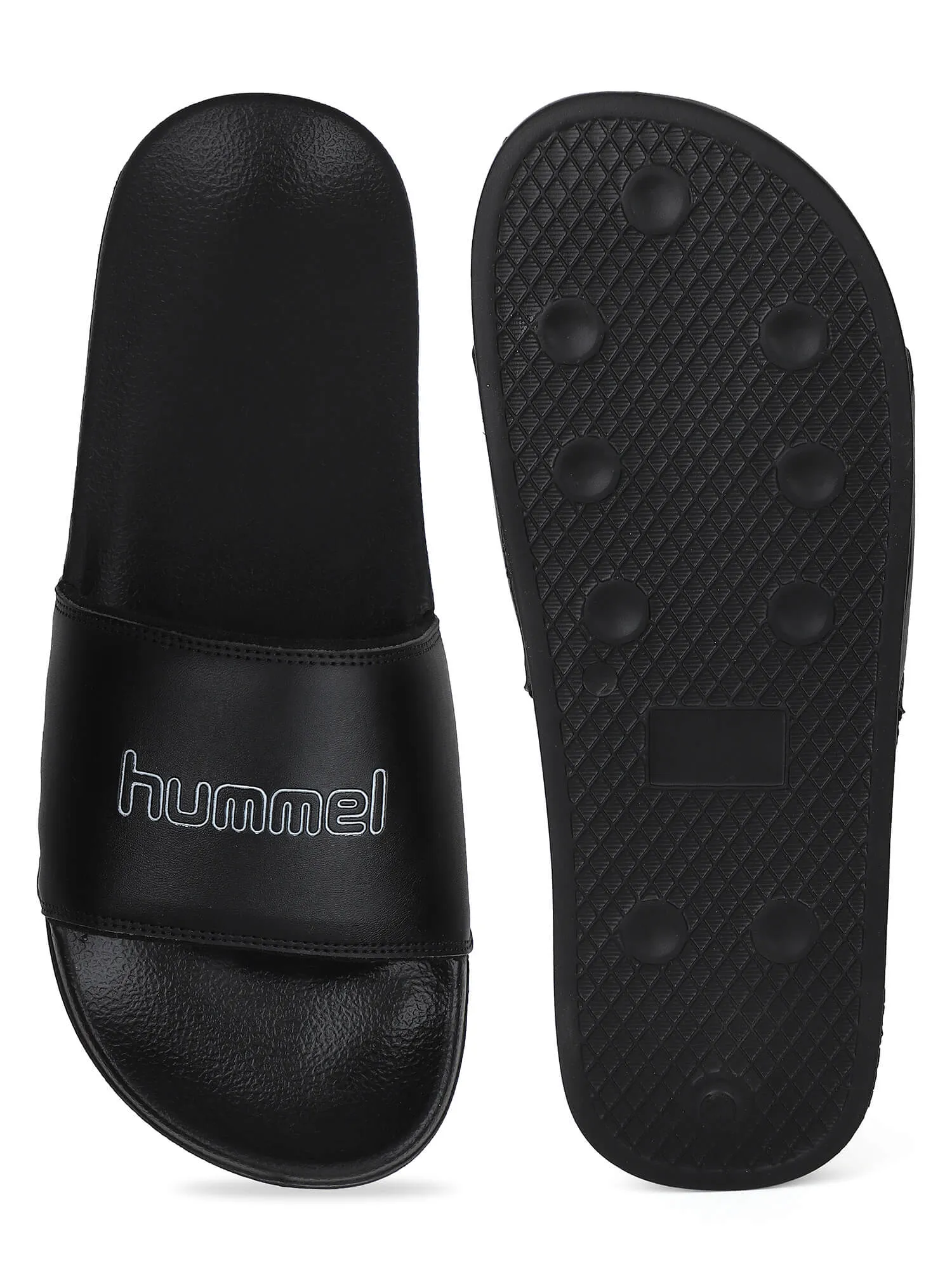 hummel CLASSIC MEN SLIDERS Comfortable Cushioned Sole Arch Support Durable Lightweight Flexible Trendy Style Flip flops and Slippers Slides for Men Daily use Chappal