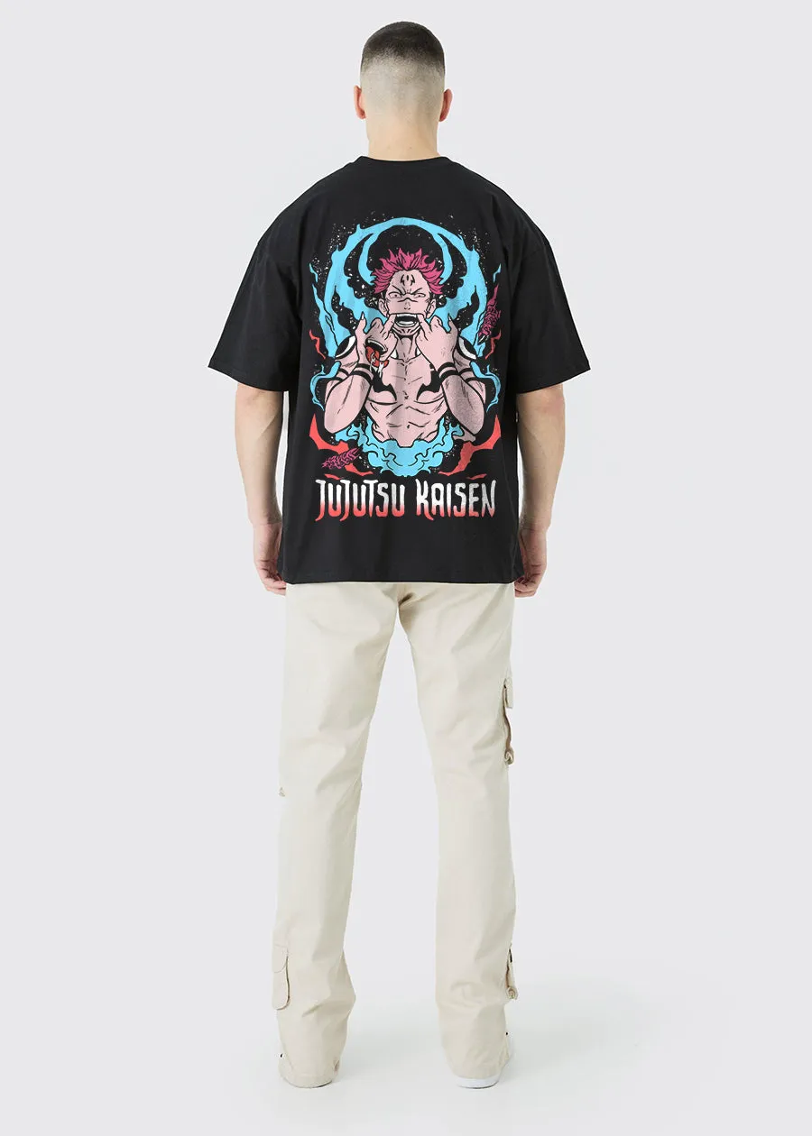 Jujutsu Kaisen Men Oversized Printed T-Shirt