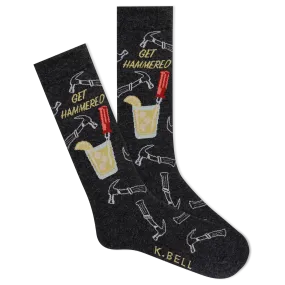 K.Bell Men's Get Hammered Crew Socks