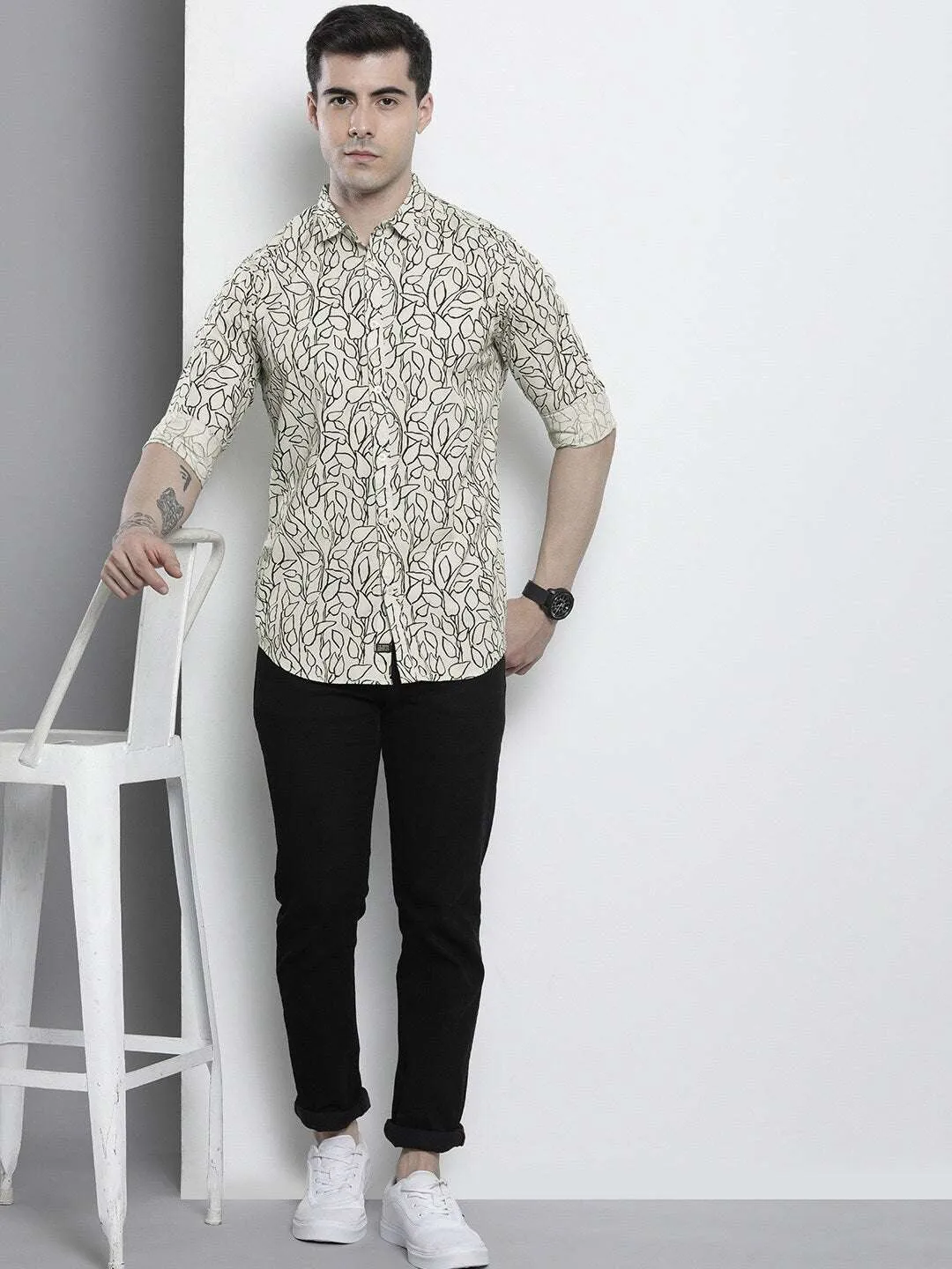 Men Abstract Printed Shirt