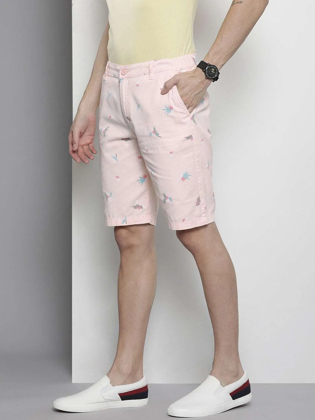 Men Abstract Printed Shorts