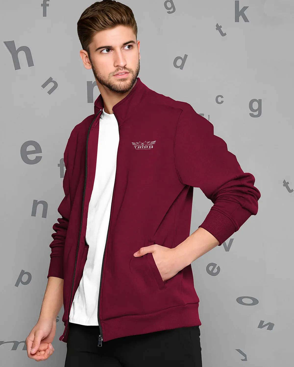 Men Casual Jacket - Maroon