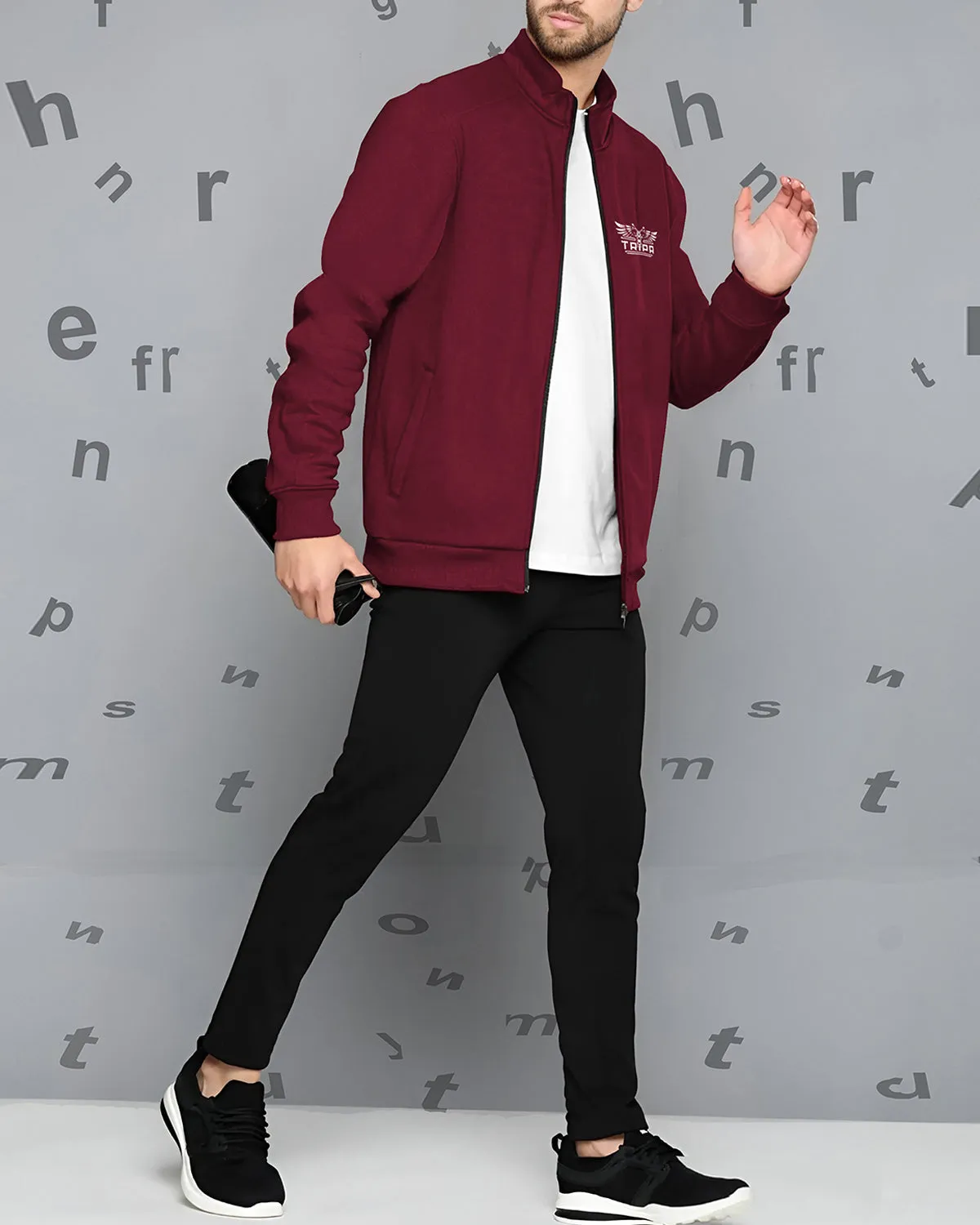 Men Casual Jacket - Maroon