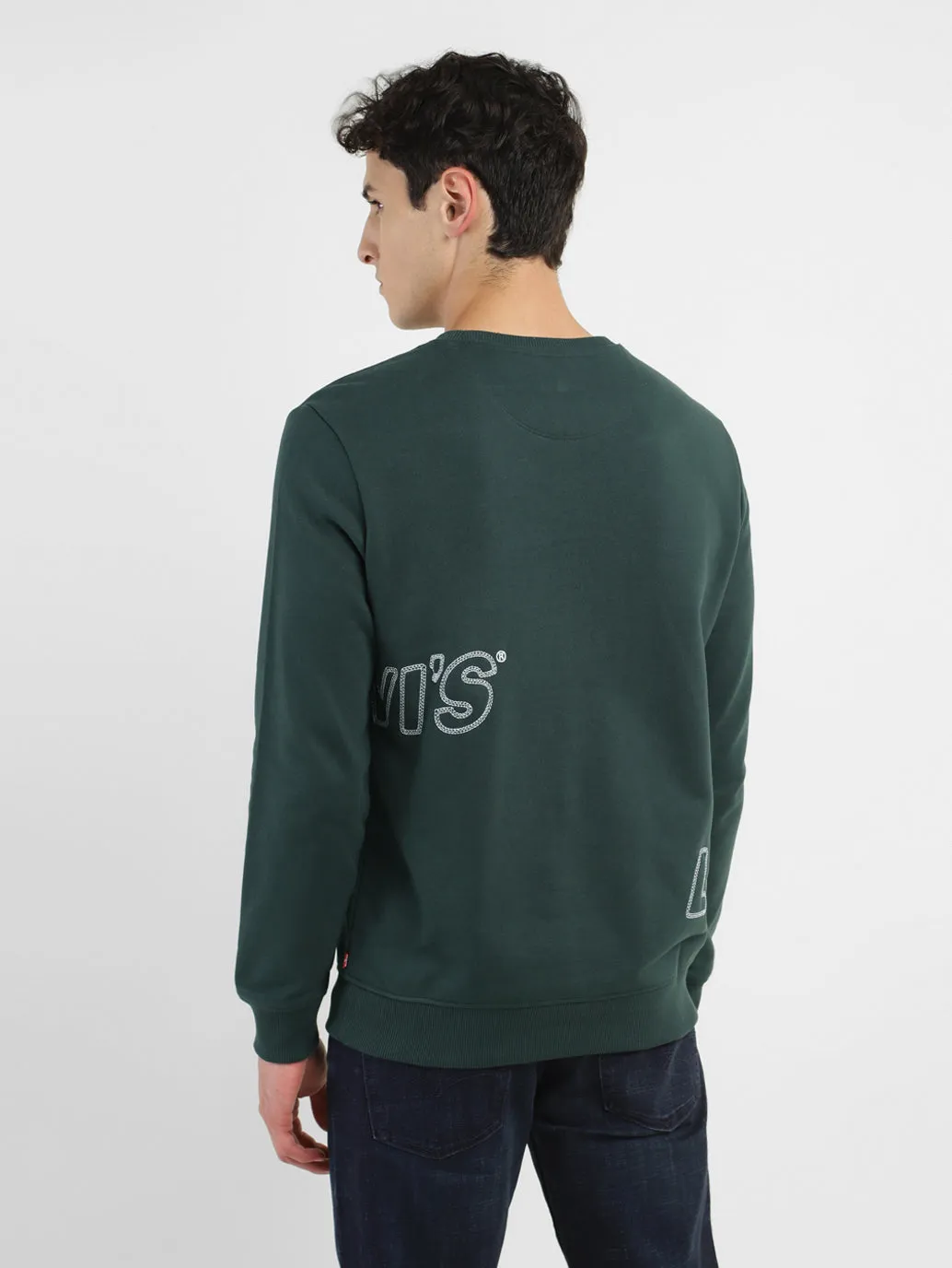 Men's Brand Logo Crew Neck Sweatshirt