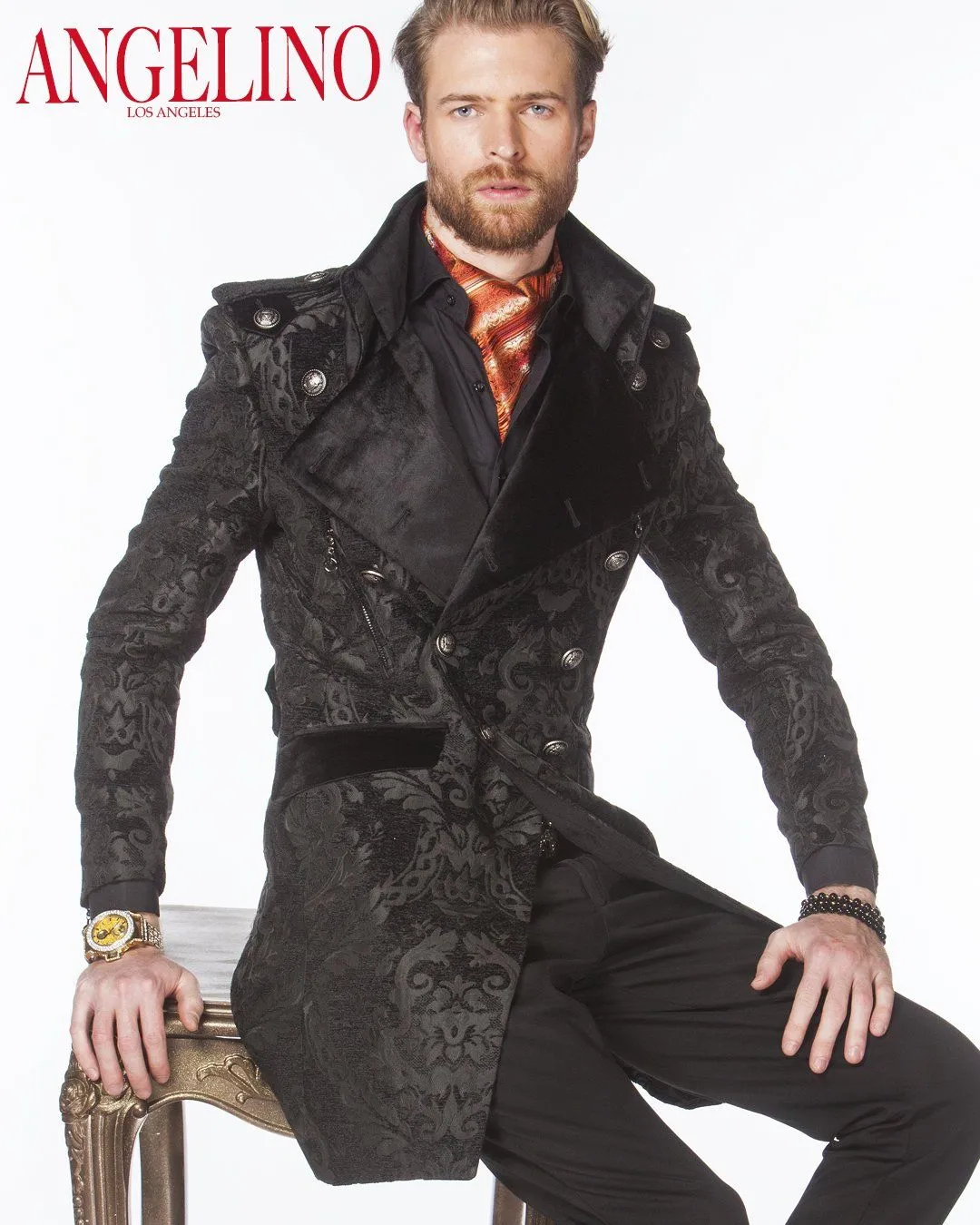 Men's Fashion Jacket - Majesty Black/Black - Stylish - Coat - Long