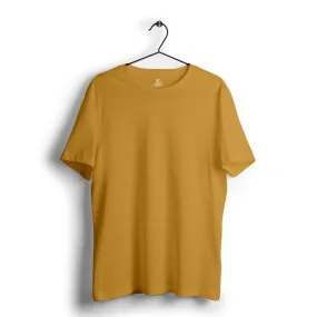 Mustard Yellow Plain Tshirt - Plus size