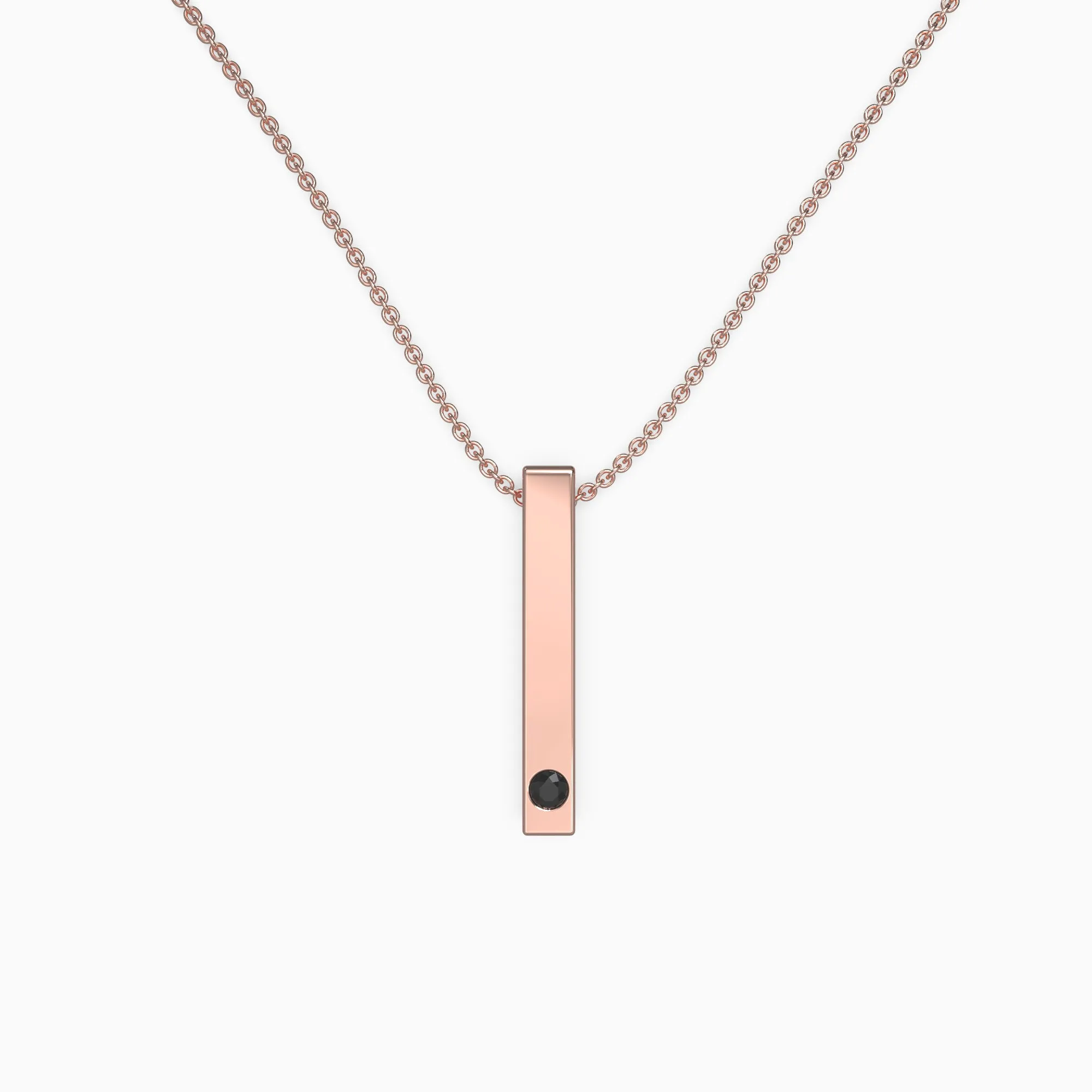 Pillar Bar Photo Necklace