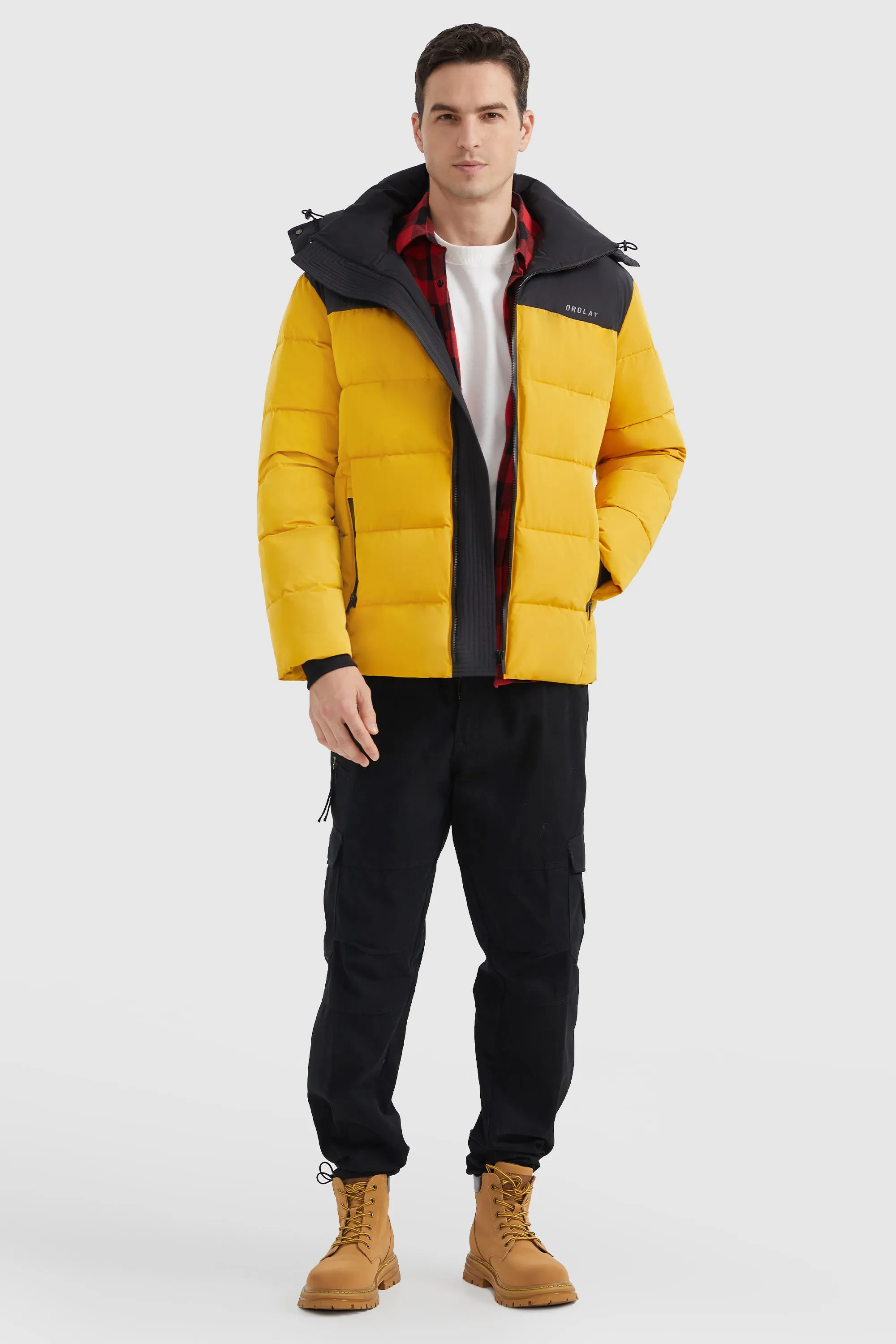 Puffer Warm Jacket Winter Full-Zip Windproof Coat