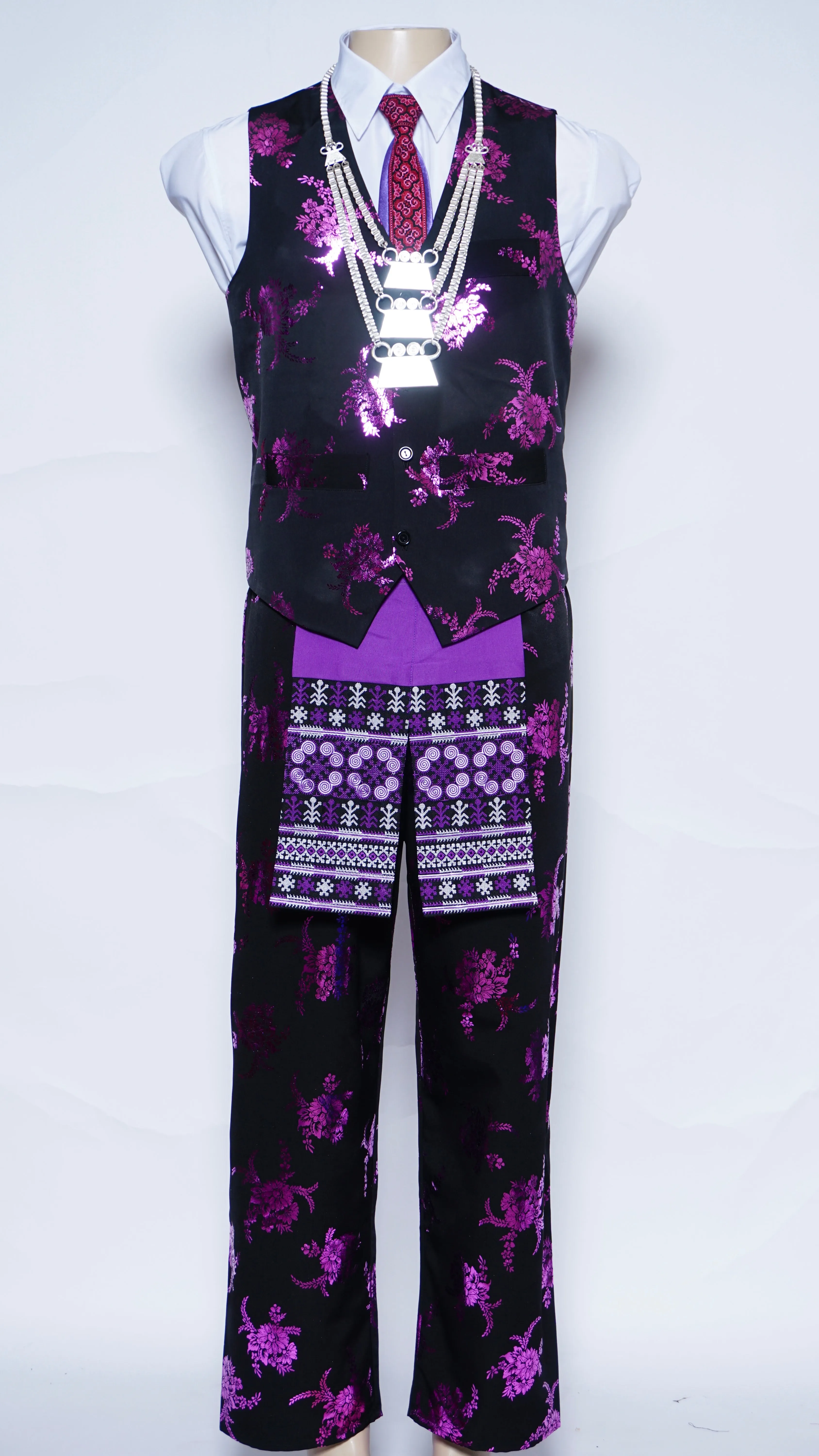 Purple Traditional Floral